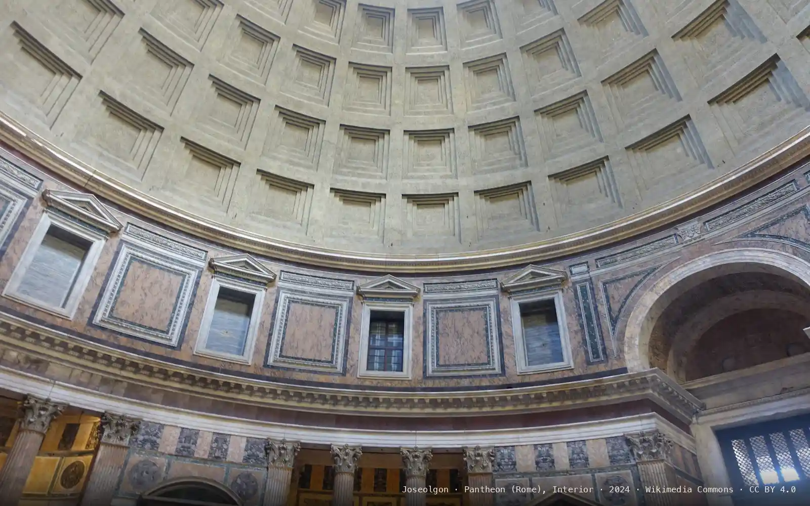 The Pantheon in Rome, the temple of all the gods that Boniface IV dedicated to Mary and all the martyrs