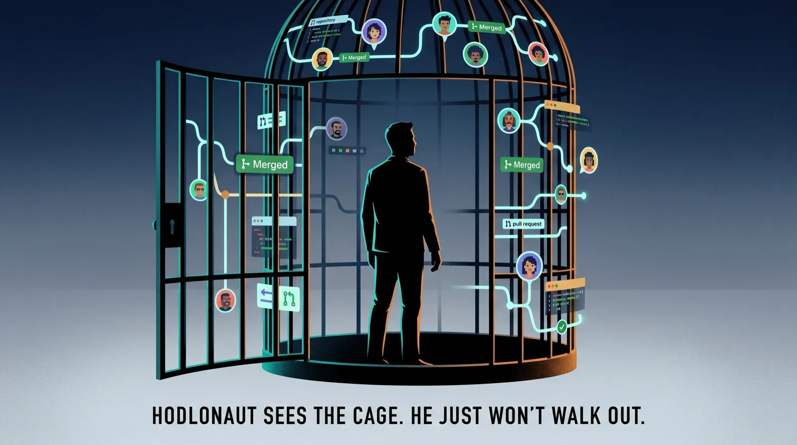 Hodlonaut sees the cage
